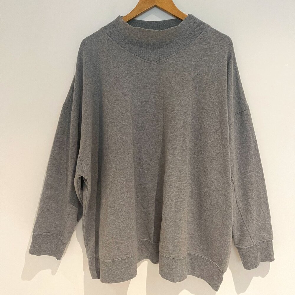 Penningtons Activezone Women Gray Long Sleeve Pullover Sweatshirt Size 4X